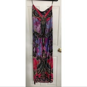 Boston Proper • Strapless sweetheart jeweled maxi